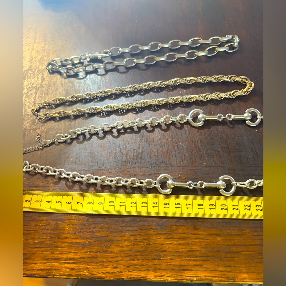 3 chunky fashion chains